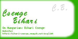 csenge bihari business card